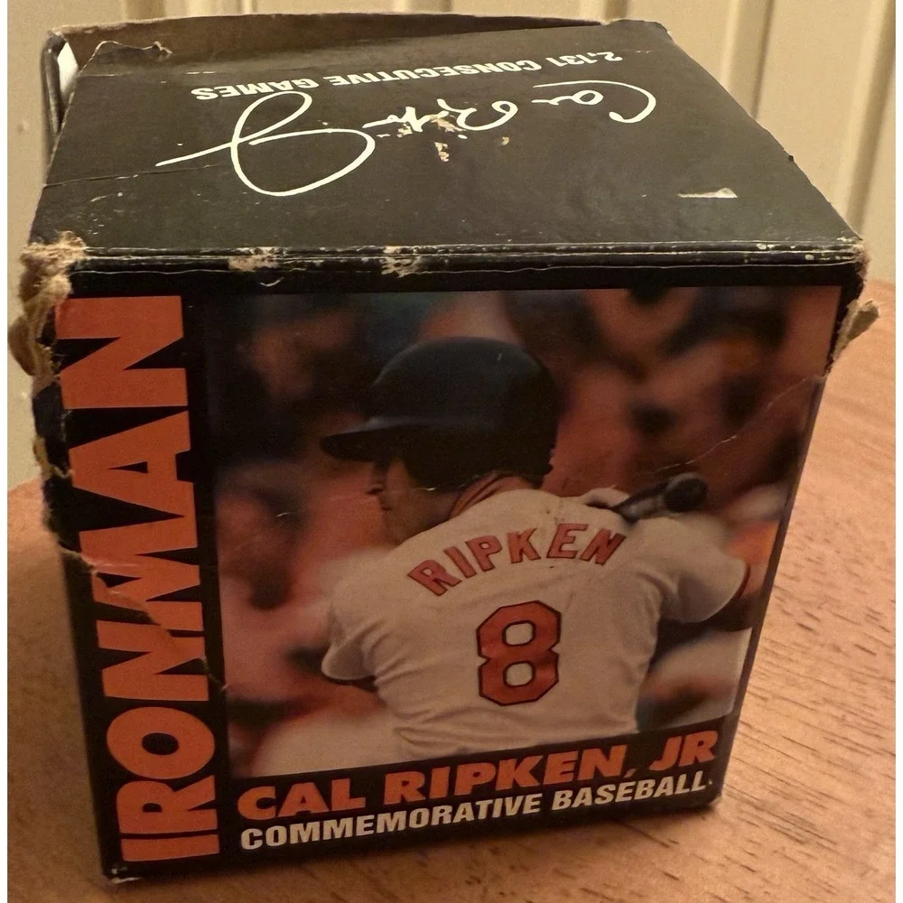 Cal Ripken Jr Ironman Commemorative Limited Edition‎ Baseball with Box & COA